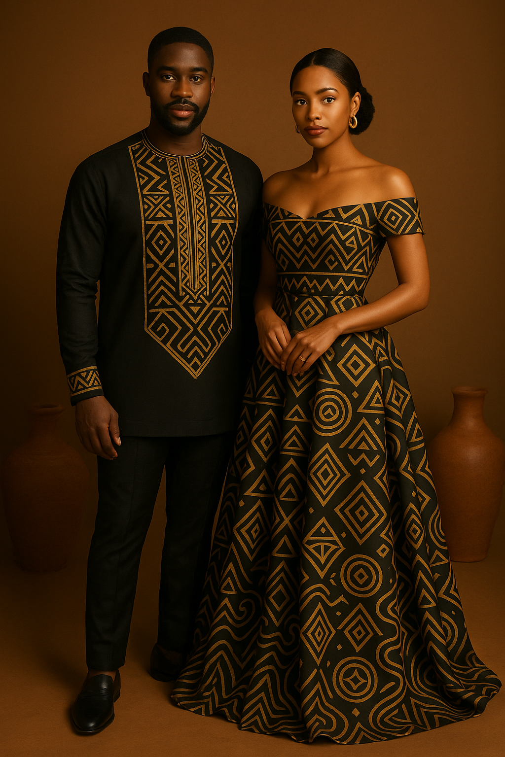 Ensemble Couple Moderne Afro-Chic – DUMA LEGACY